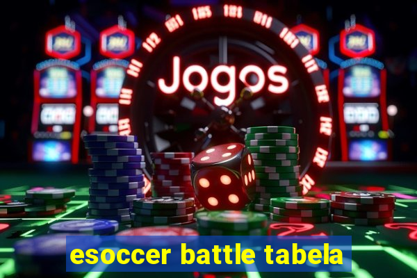 esoccer battle tabela